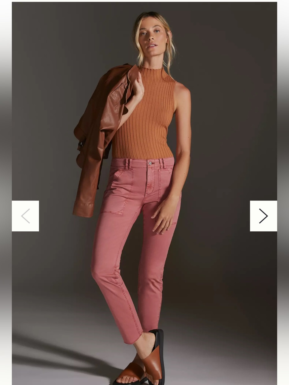 Pilcro/ Anthropologie Slim Straight Utility Trousers